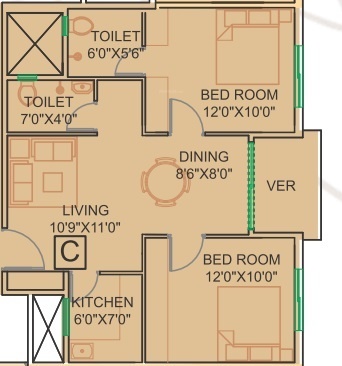  meena aurum phase 3 Floor Plan Floor Plan