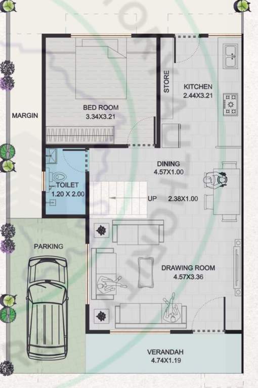  rose valley Floor Plan Ground Floor Plan