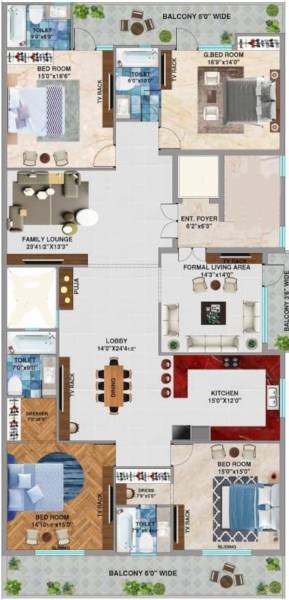  ji-associate-elegant-floors-400-sqyd Floor Plan Floor Plan