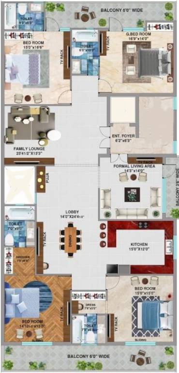  ji associate elegant floors 400 sqyd Floor Plan Floor Plan