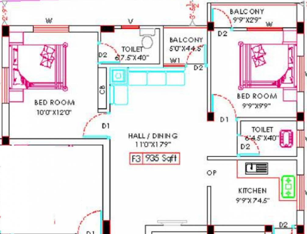  kandha guru flats Floor Plan Floor Plan