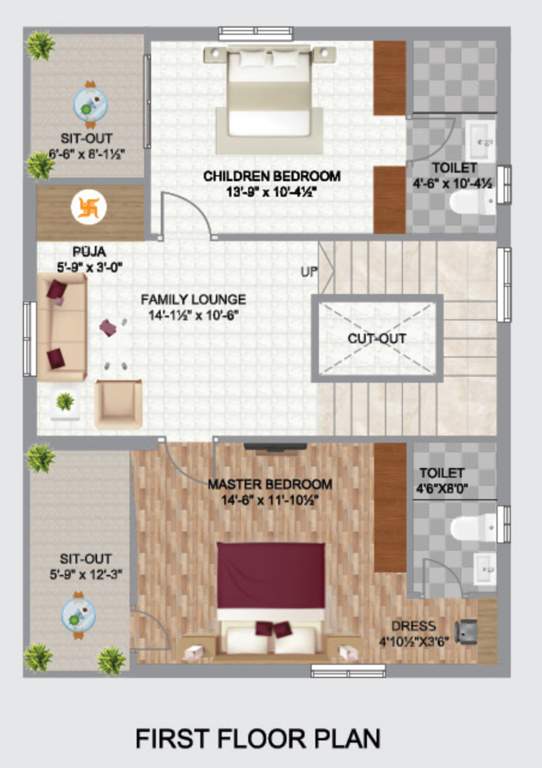  vaarahi praveens hynora Floor Plan First Floor Plan