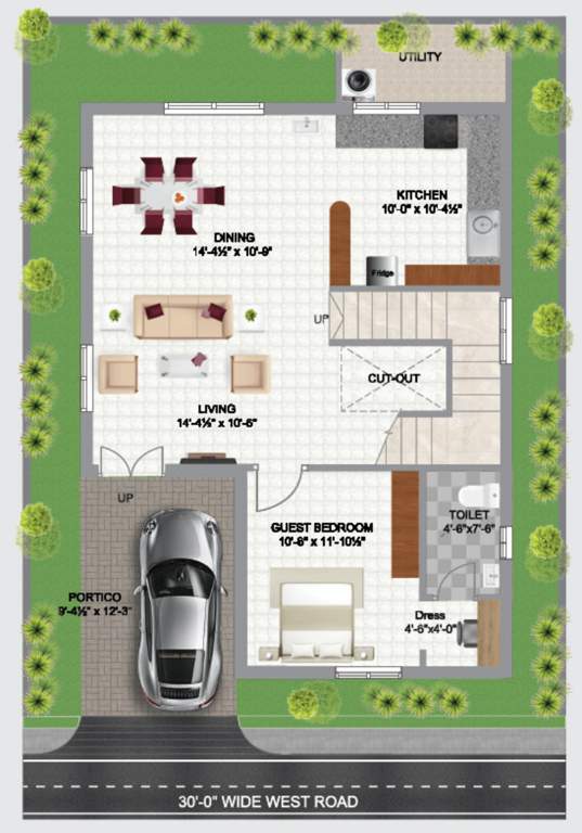  vaarahi praveens hynora Floor Plan Ground Floor Plan