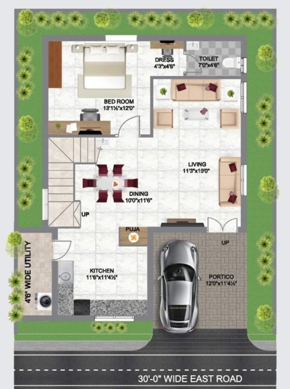  vaarahi praveens hynora Floor Plan Ground Floor Plan