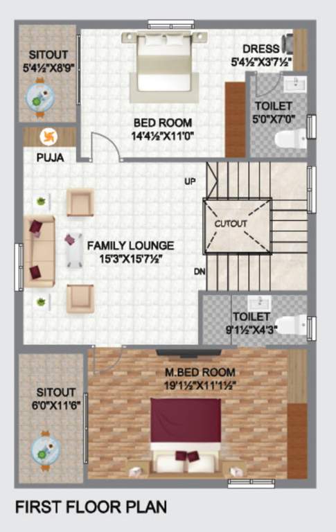  vaarahi praveens hynora Floor Plan First Floor Plan