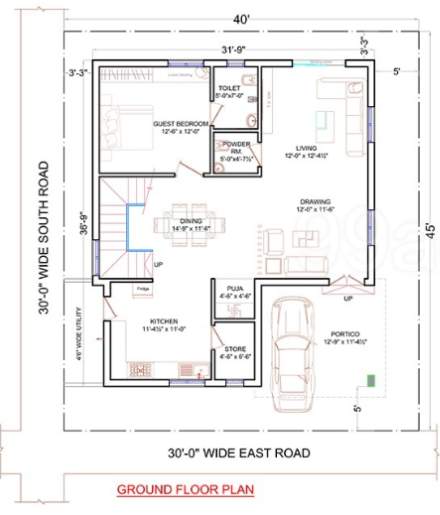  vaarahi praveens hynora Floor Plan Ground Floor Plan
