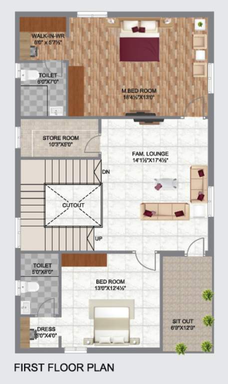  vaarahi praveens hynora Floor Plan First Floor Plan