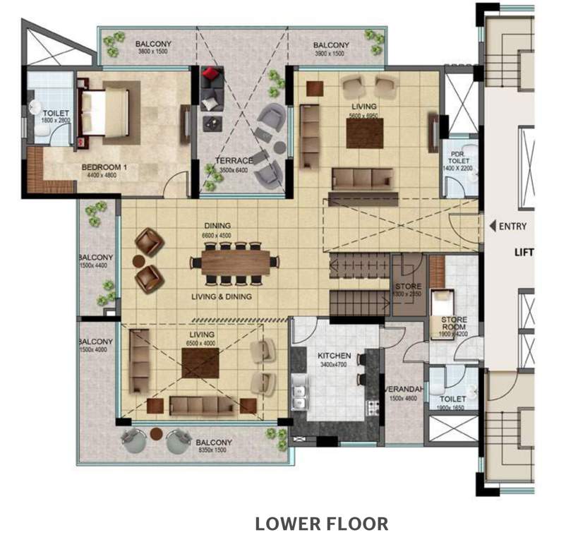  belvedere court 3 Floor Plan Lower Level Penthouse Plan