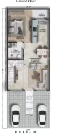  the kothi phase 1 Floor Plan Ground Floor Plan