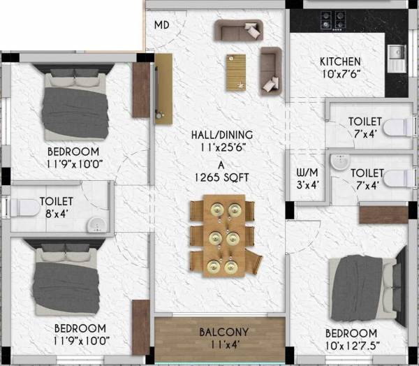  sri-mahalakshmi-flats Floor Plan Floor Plan
