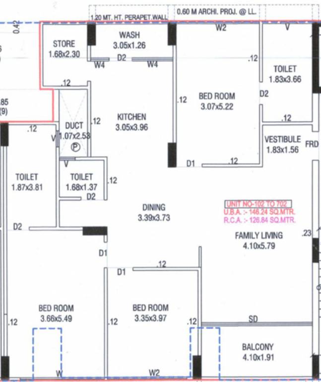 Floor Plan karnavati riverside block efg Floor Plan Floor Plan