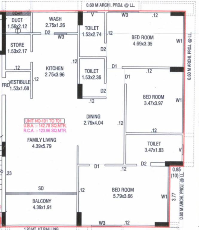  karnavati riverside block efg Floor Plan Floor Plan