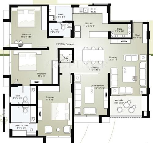 Sambhav Stavan Anitra (3BHK+3T (2,700 sq ft) 2700 sq ft)