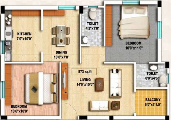  gokul-flats Floor Plan Floor Plan