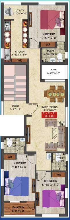  the modern hive Floor Plan Floor Plan