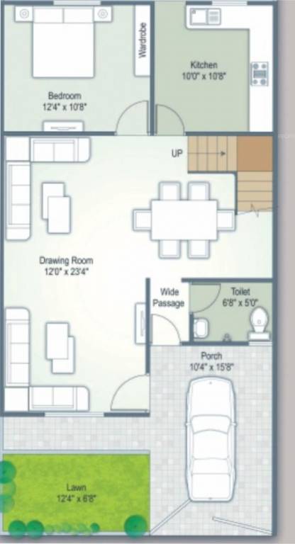  court Floor Plan Lower Level Duplex Plan
