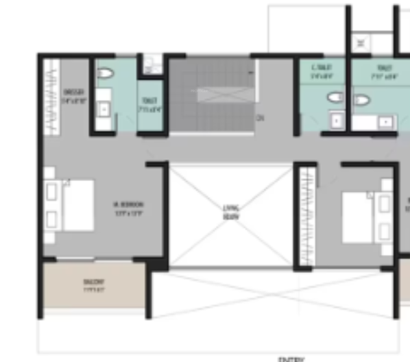  high garden Floor Plan Lower Level Duplex Plan