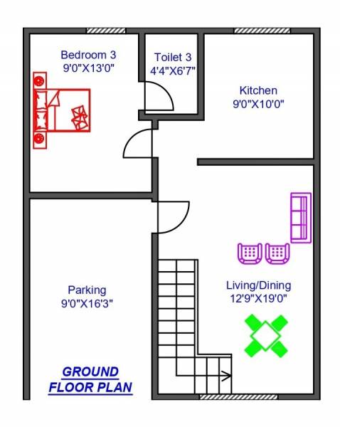  anugraha Floor Plan Ground Floor Plan