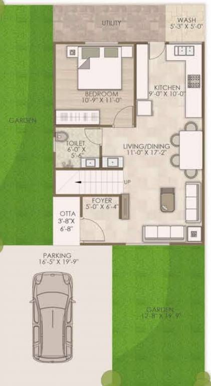  villa 126 Floor Plan Ground Floor Plan