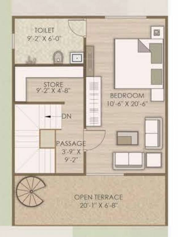 Second Floor Plan villa 126 Floor Plan Second Floor Plan