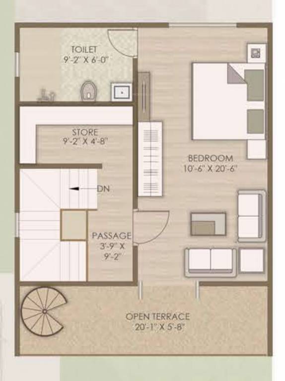 Second Floor Plan villa 126 Floor Plan Second Floor Plan