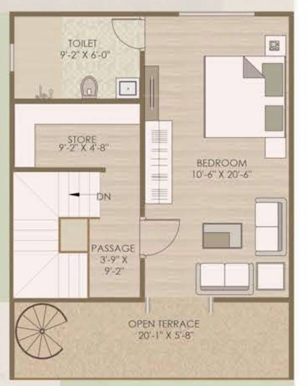 Second Floor Plan villa 126 Floor Plan Second Floor Plan