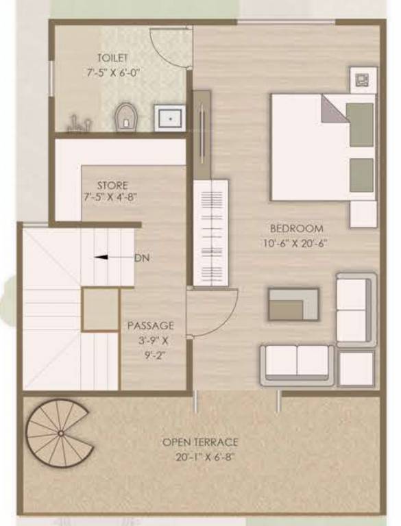 Second Floor Plan villa 126 Floor Plan Second Floor Plan