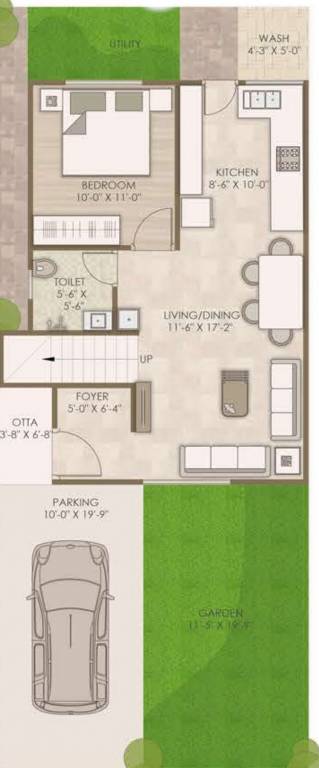  villa 126 Floor Plan Ground Floor Plan