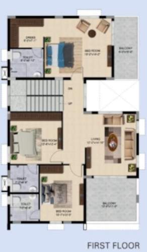  krystal villas Floor Plan First Floor Plan