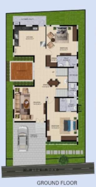  krystal villas Floor Plan Ground Floor Plan