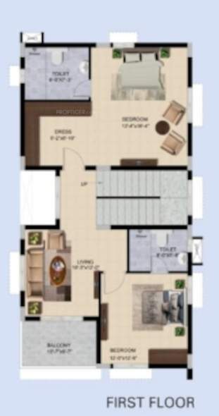  krystal villas Floor Plan First Floor Plan