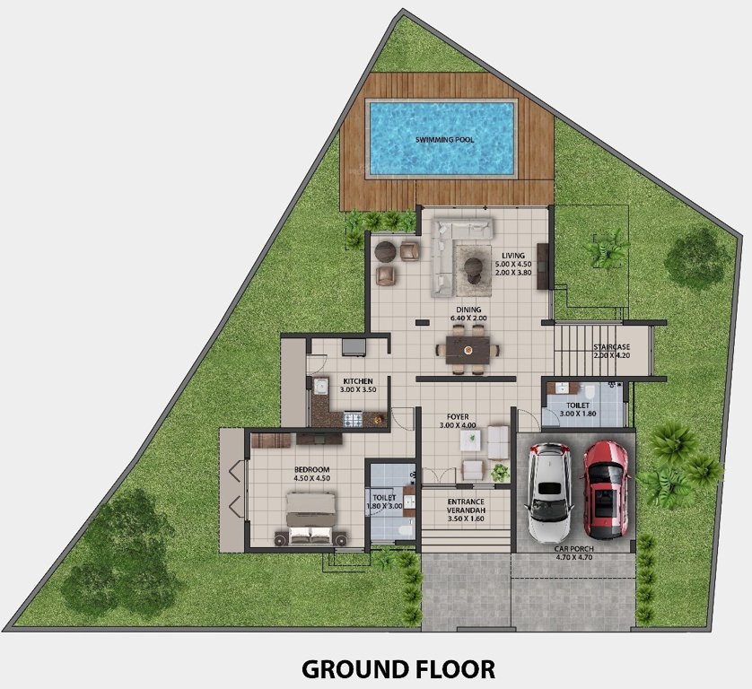bella vista Floor Plan Ground Floor Plan