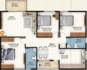 Floor Plan  aryan-1-celeste Floor Plan Floor Plan