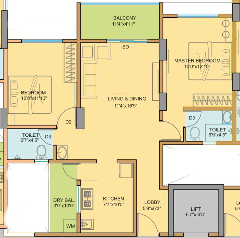  residency Floor Plan Floor Plan