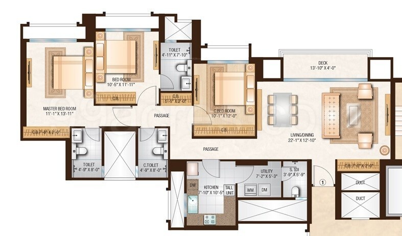 Floor Plan one hiranandani park Floor Plan Floor Plan
