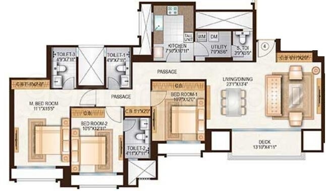  one hiranandani park Floor Plan Floor Plan