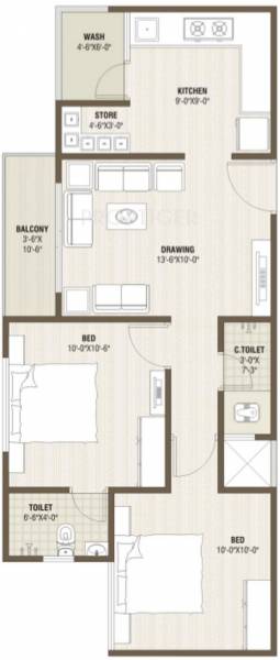 Maruti V (2BHK+2T (1,062 sq ft) 1062 sq ft) Maruti V (2BHK+2T (1,062 sq ft) 1062 sq ft)