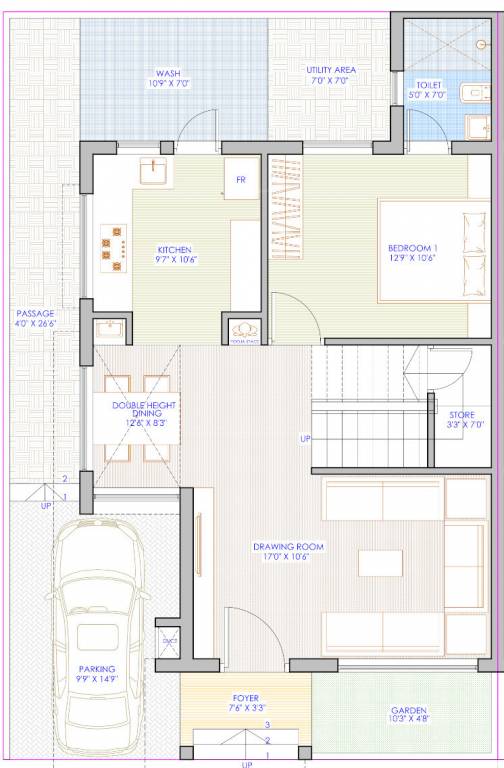  suvas ananta Floor Plan Ground Floor Plan