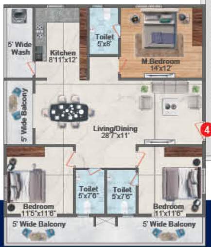  hyndava mnk heights Floor Plan Floor Plan