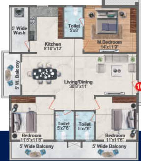  hyndava mnk heights Floor Plan Floor Plan