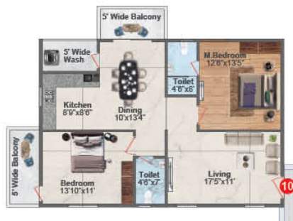  hyndava mnk heights Floor Plan Floor Plan