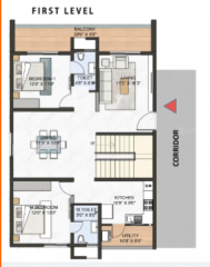  marvel Floor Plan Upper Level Duplex Plan