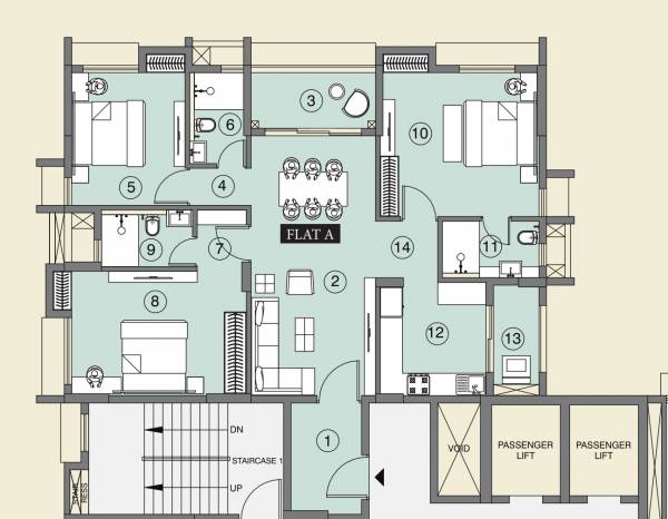  utsodhaara-residencia-i Floor Plan Floor Plan