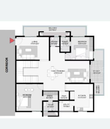  marvel Floor Plan Lower Level Duplex Plan