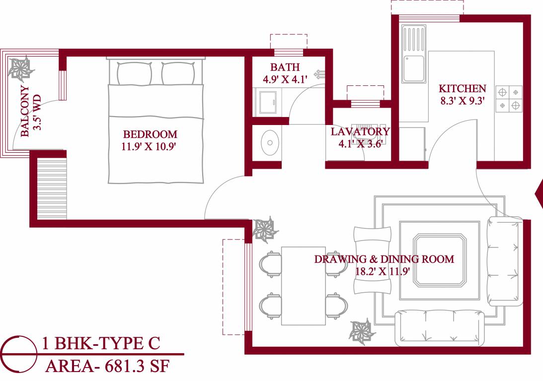  smriti apartment Floor Plan Floor Plan