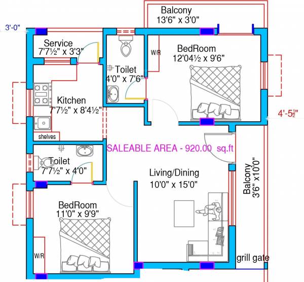  homes-sundar-flat Floor Plan Floor Plan