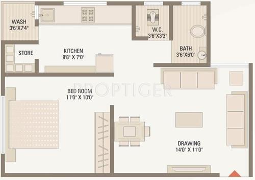 Rashmi Green (3BHK+1T (1,857 sq ft) 1857 sq ft)