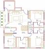 Isha Group Isha Enclave Floor Plan (3BHK+3T + Pooja Room)