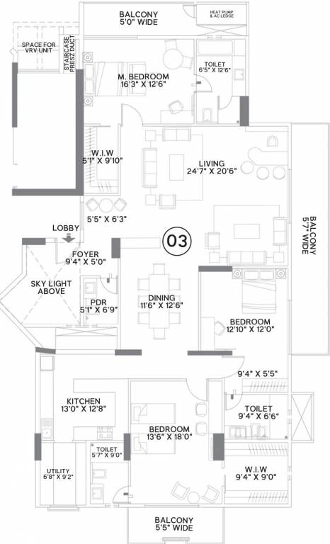  grande Floor Plan Penthouse Floor Plan