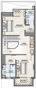  kunj villas Floor Plan First Floor Plan